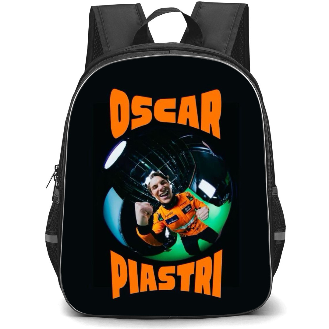 F1 Formula One Oscar Piastri Backpack StudentPack - Fisheye Orange Poster