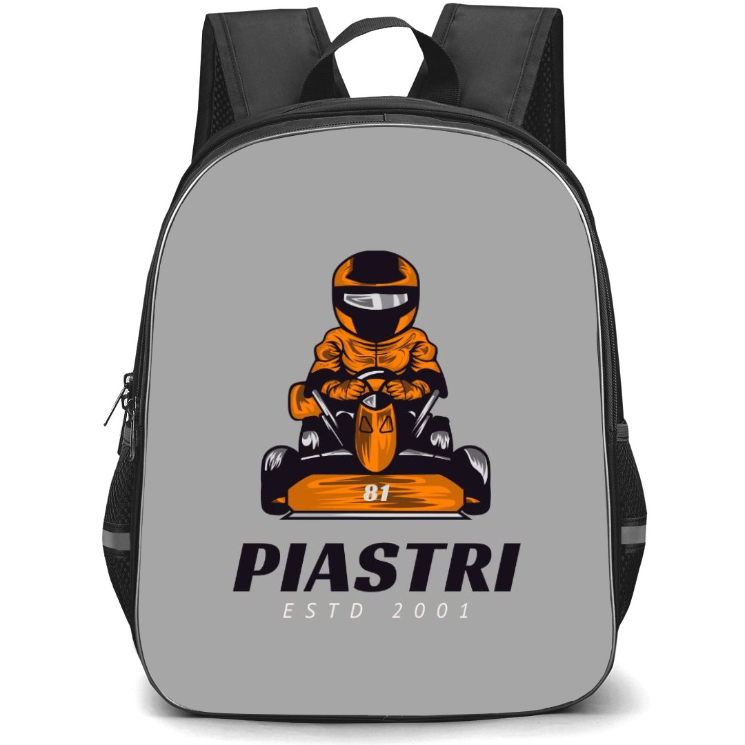 F1 Formula One Oscar Piastri Backpack StudentPack - Minimalist Logo Art