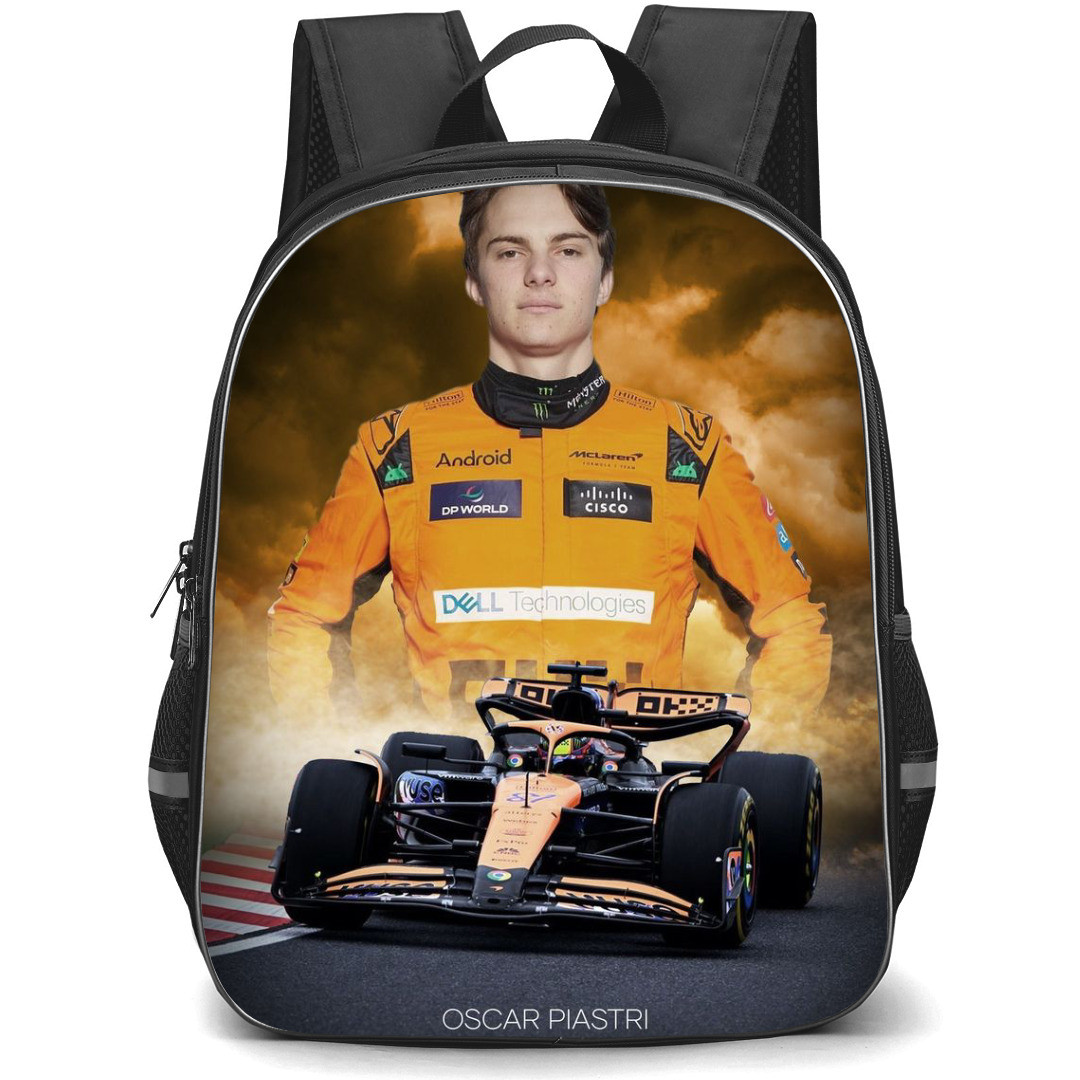 F1 Formula One Oscar Piastri Backpack StudentPack - Orange Sky Overlay