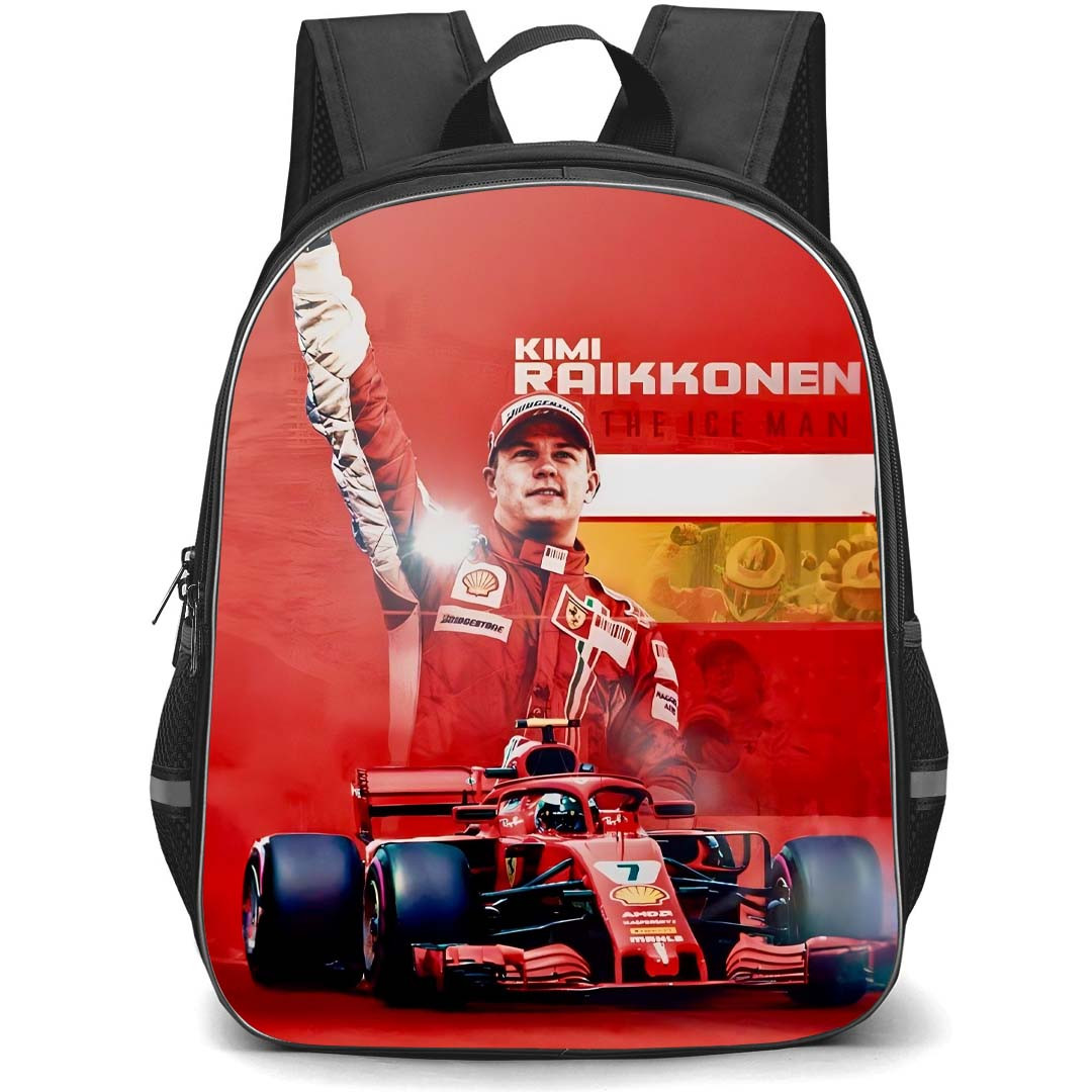 F1 Formula One Kimi Raikkonen Backpack StudentPack - Kimi Raikkonen The Ice Man Poster