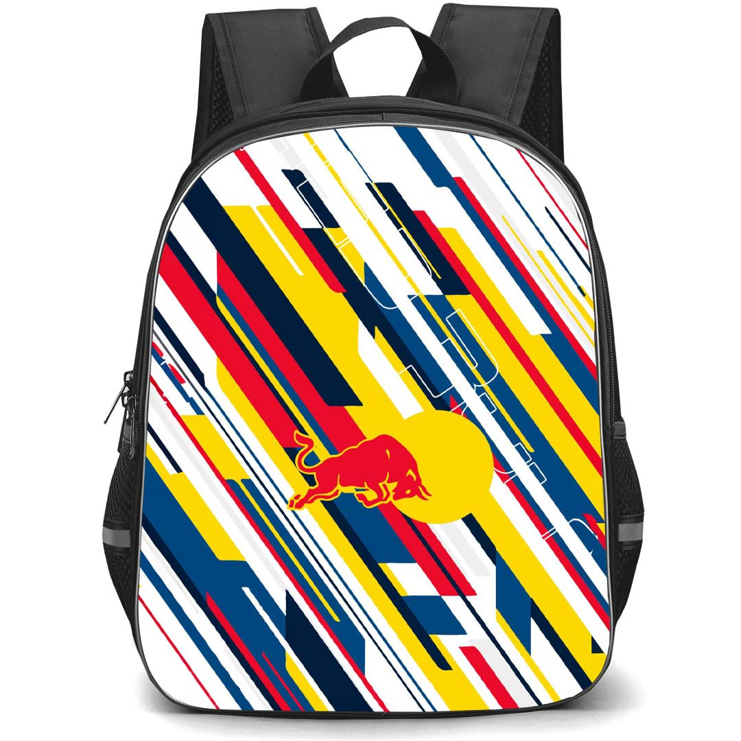 F1 Formula One Red Bull Backpack StudentPack - Red Bull Logo On Graphic Art