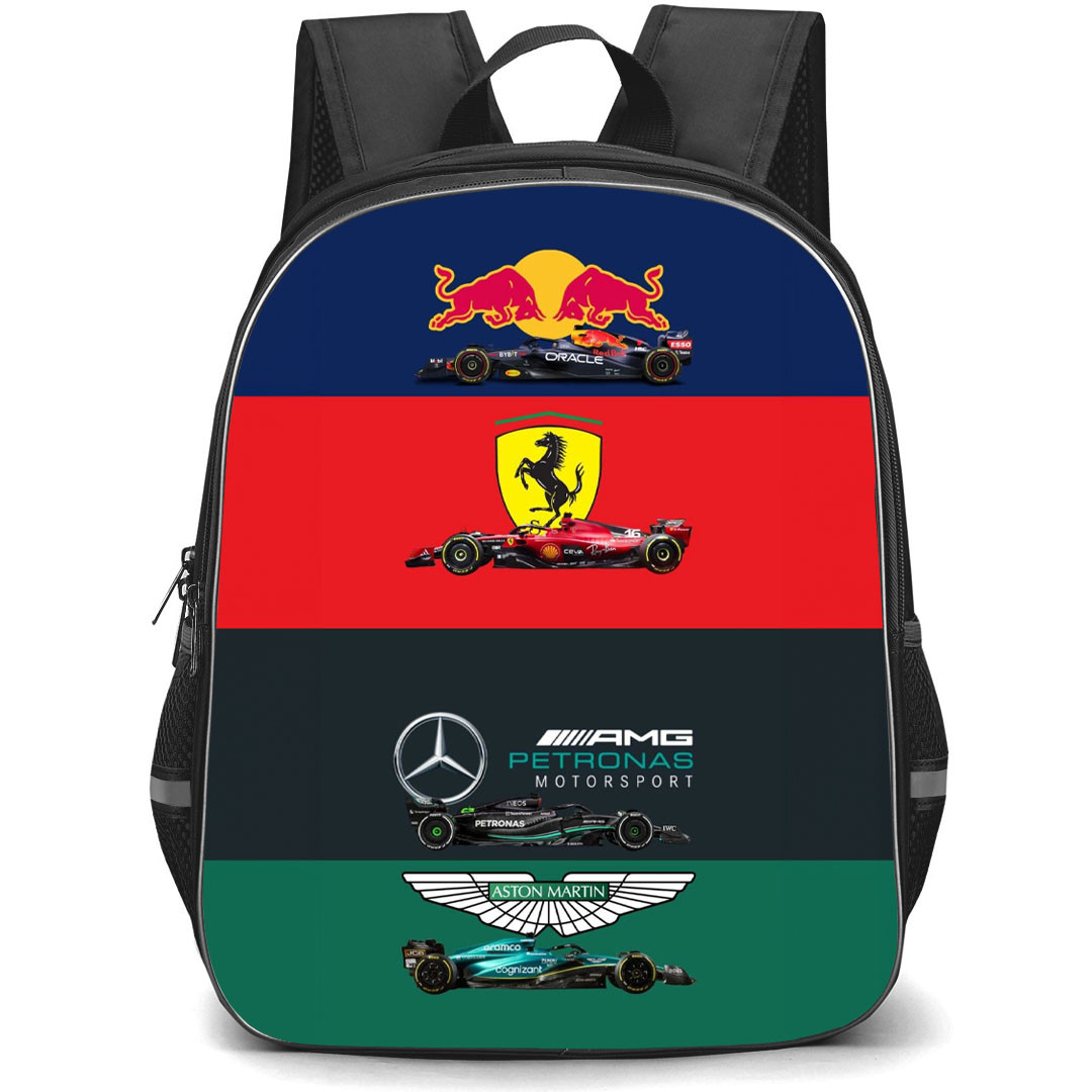 F1 Formula One Backpack StudentPack - F1 Formula One Red Bull Ferrari Petronas And AstonMartin Poster