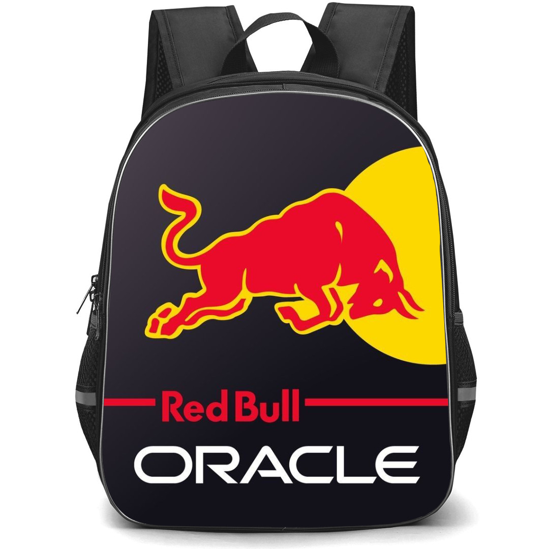 F1 Formula One Redbull Backpack StudentPack - Redbull Oracle Official Logo On Dark Background