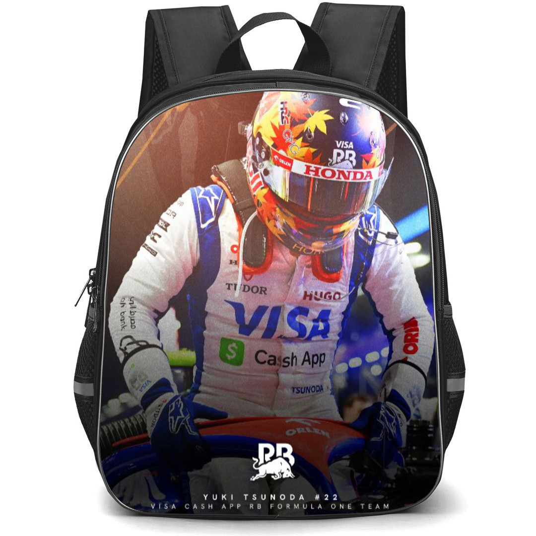 F1 Formula One Yuki Tsunoda Backpack StudentPack - Race Fit Poster