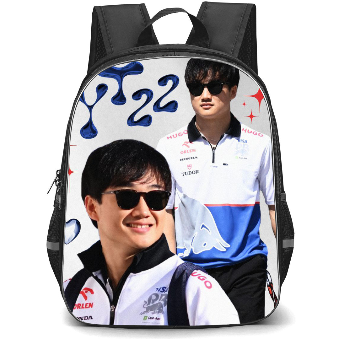 F1 Formula One Yuki Tsunoda Backpack StudentPack - Wearing Shades Poster