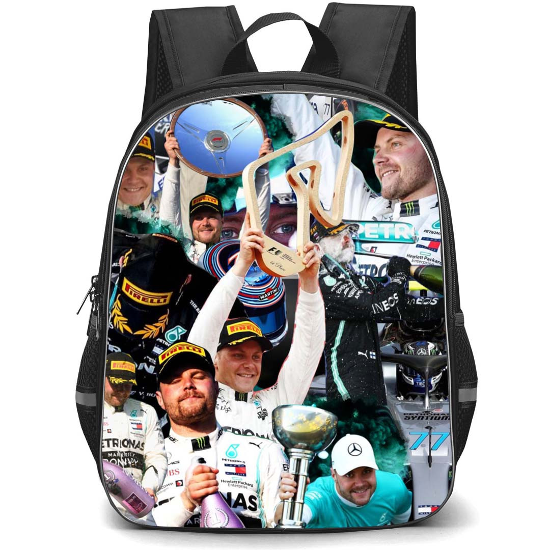F1 Formula One Valtteri Bottas Backpack StudentPack - Valtteri Bottas Celebration Collage