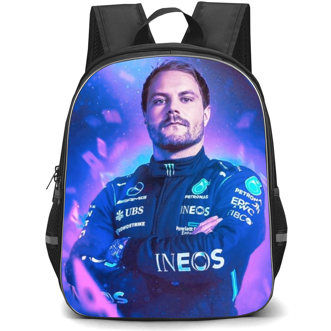 F1 Formula One Valtteri Bottas Backpack StudentPack - Duo Tone Portrait