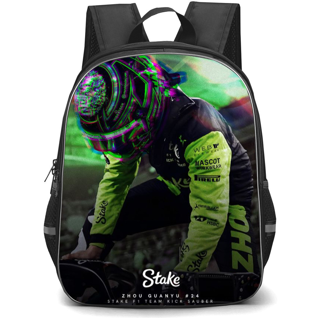 F1 Formula One Zhou Guanyu Backpack StudentPack - Signed Poster Design