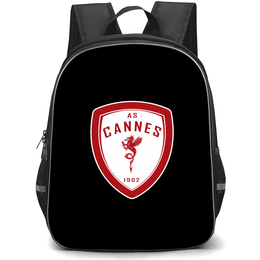 AS Cannes Backpack School Bag StudentPack - Large Logo Football Club