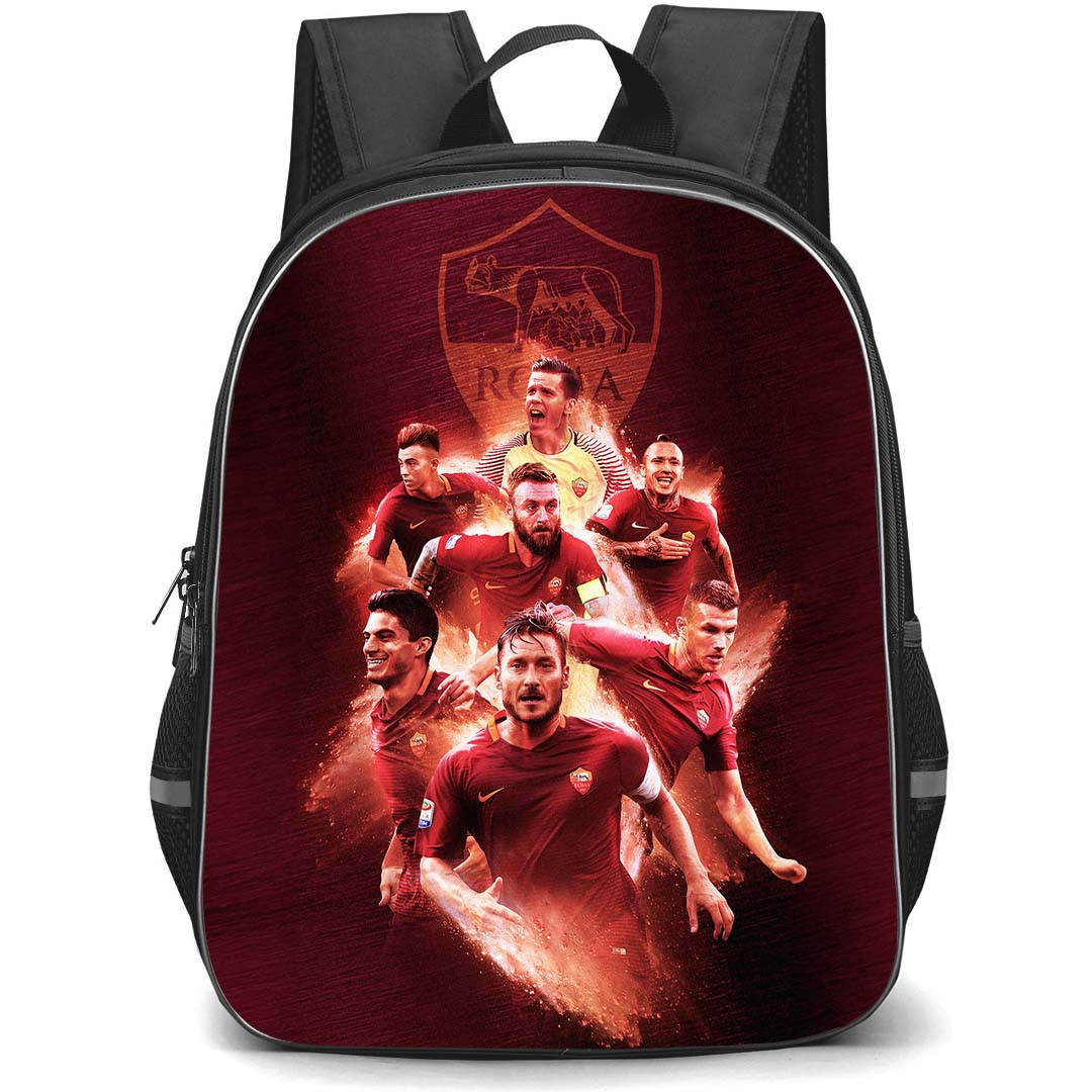 A.S. Roma Backpack StudentPack - A.S. Roma Club Poster Graphic Art