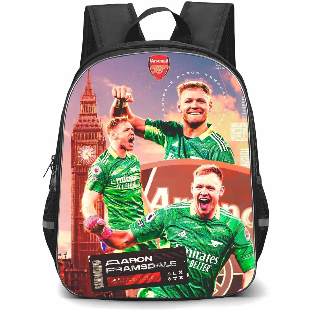Aaron Ramsdale Backpack StudentPack - Aaron Ramsdale Arsenal F.C. Celebration Poster