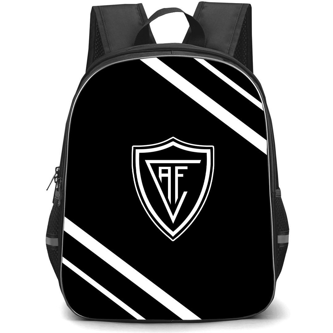 Academico De Viseu FC Backpack School Bag StudentPack - Large Logo With Stripe