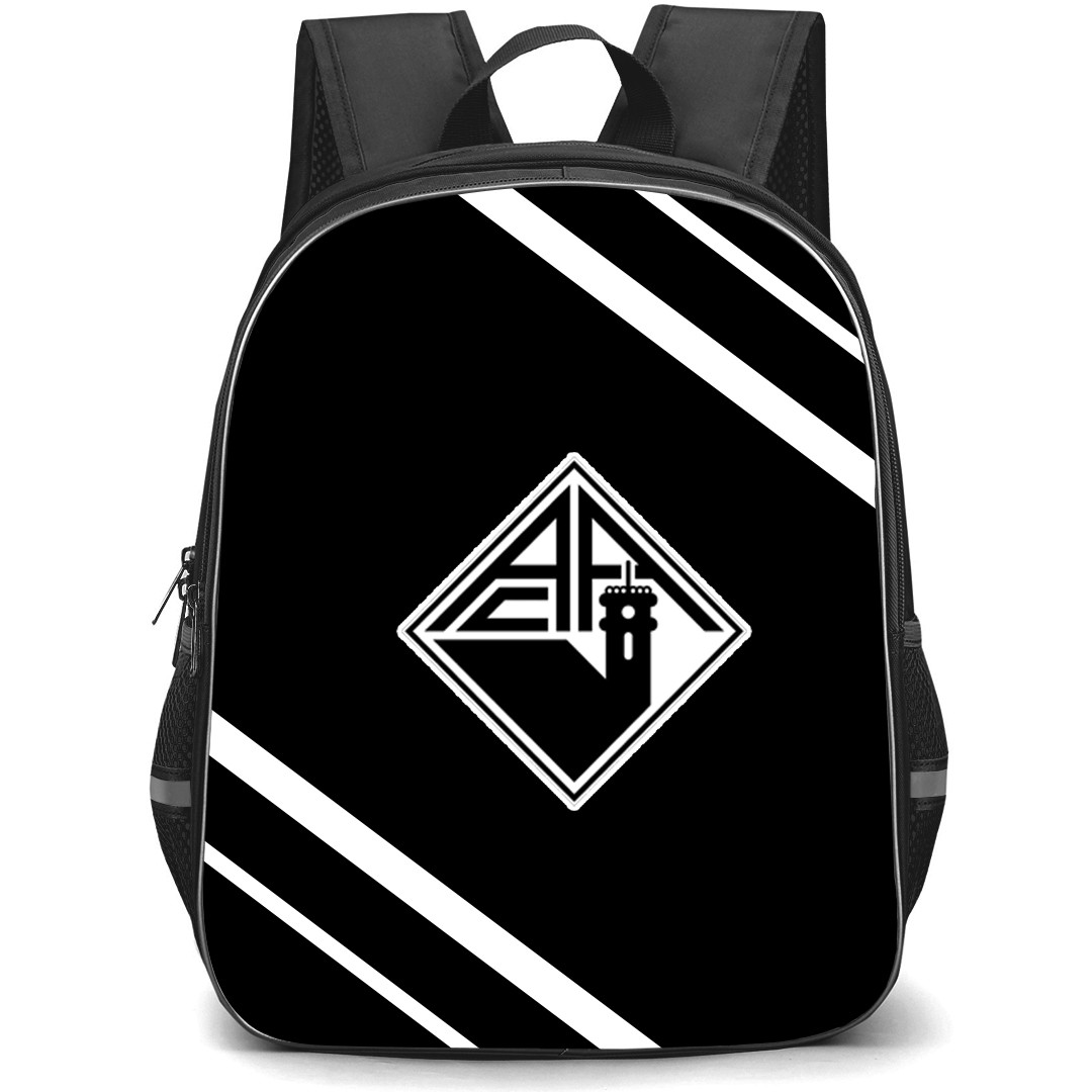 Academica De Coimbra Backpack School Bag StudentPack - Large Logo With Stripe