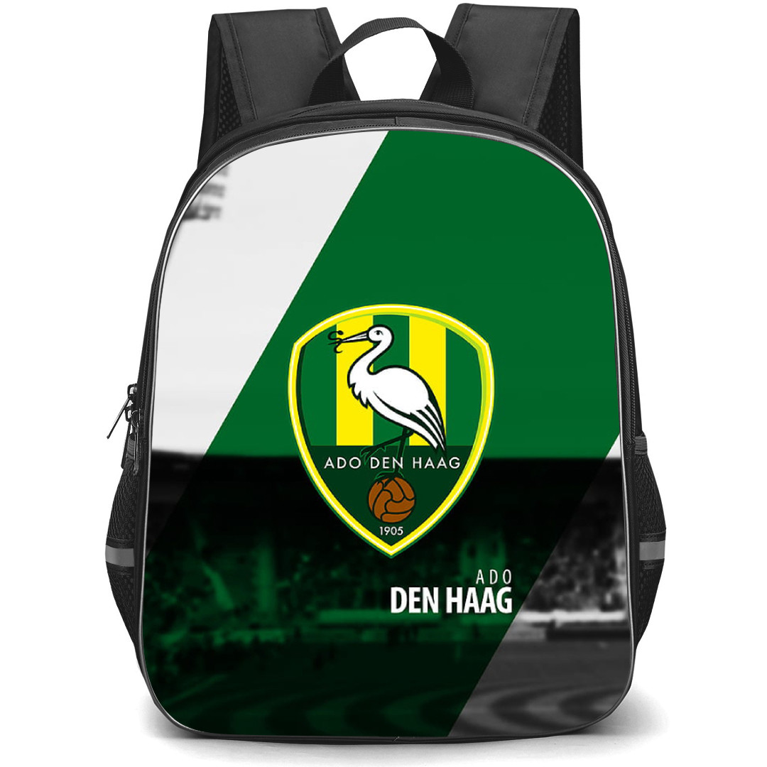 ADO Den Haag Backpack School Bag StudentPack - Logo Grayscale Poster Football Club