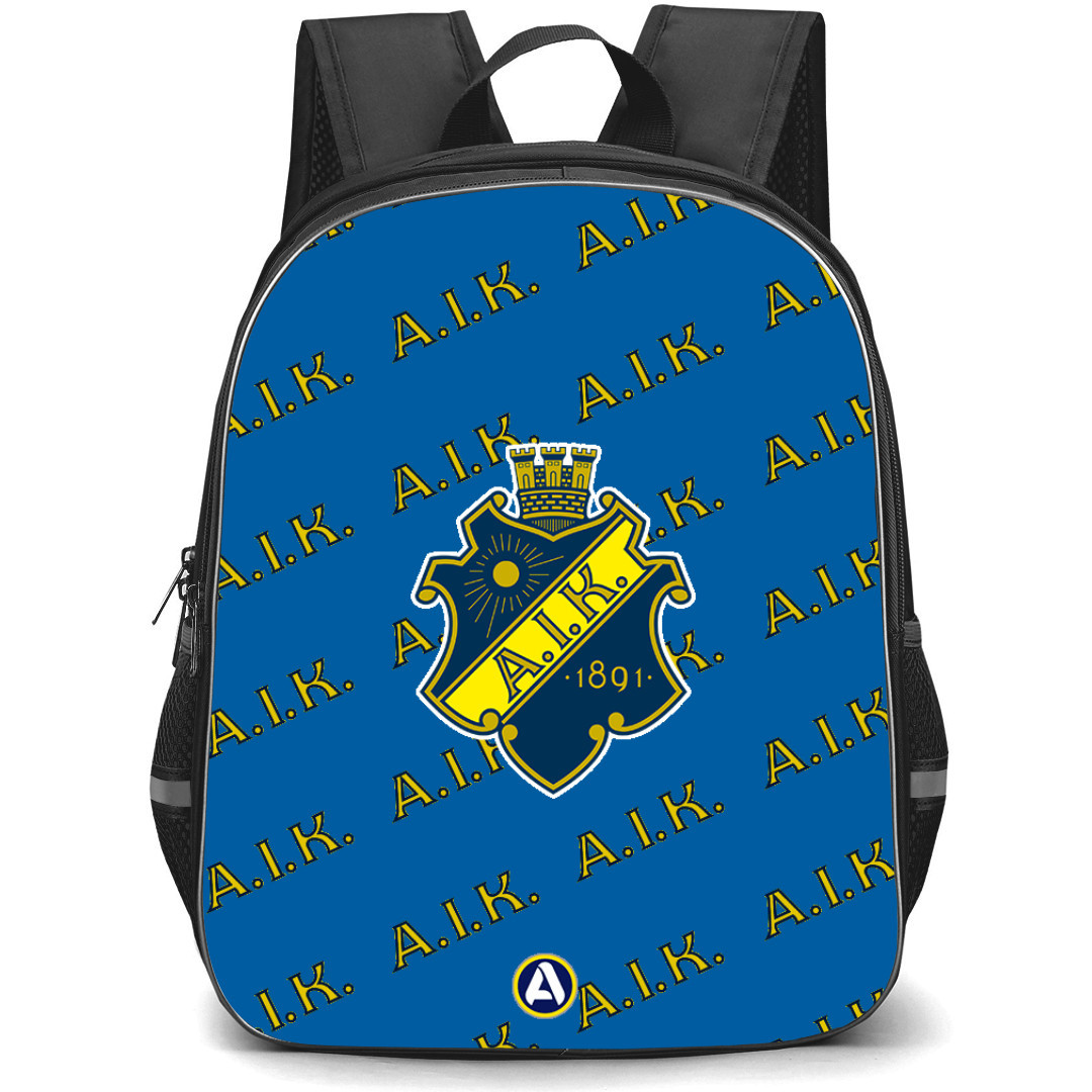 AIK Fotboll Backpack StudentPack - AIK Football Club Medley Monogram Wordmark
