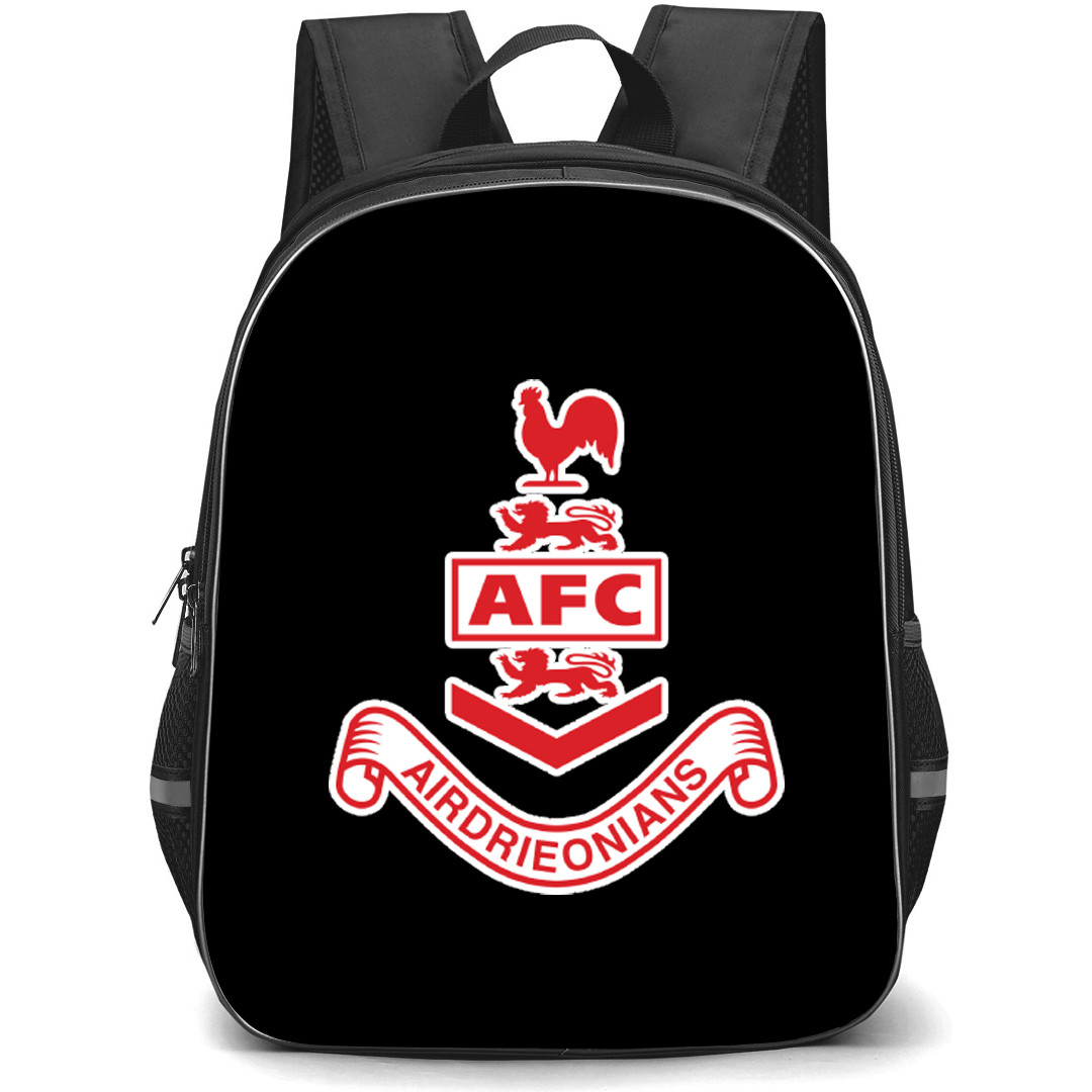 Airdrieonians Backpack School Bag StudentPack - Large Logo Football Club