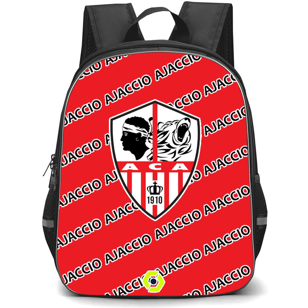 AC Ajaccio Football Club Backpack StudentPack - Ajaccio Football Club Medley Monogram Wordmark