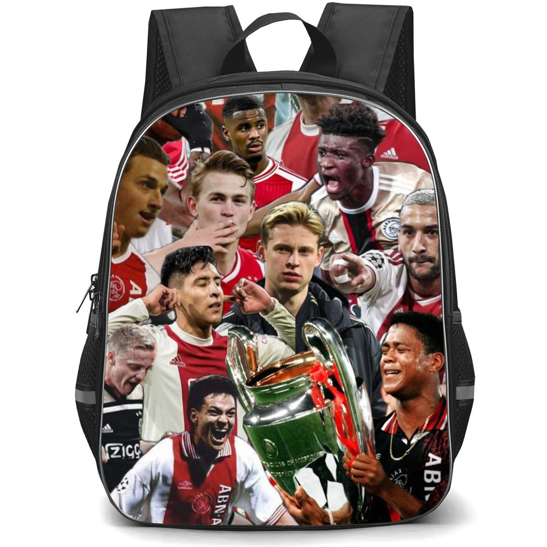 AFC Ajax Backpack StudentPack - Ajax Team Sticker Art Collage