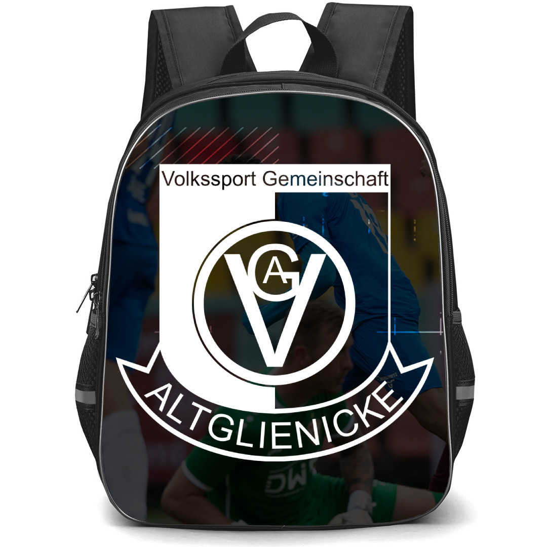 Altglienicke Football Club Backpack School Bag StudentPack - Logo In Team Background