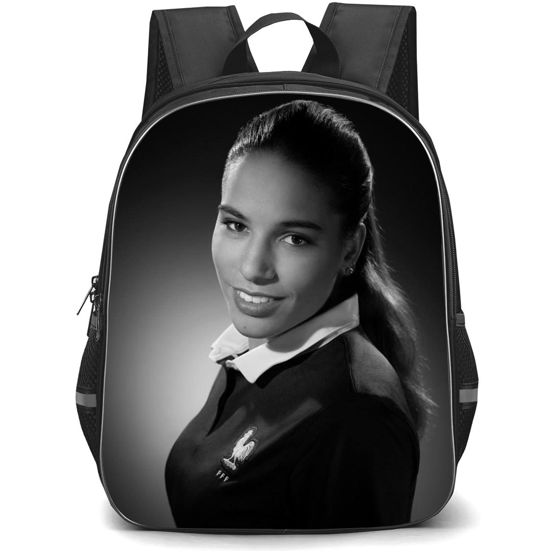 Amel Majri Backpack StudentPack - Amel Majri Side Portrait Grayscale