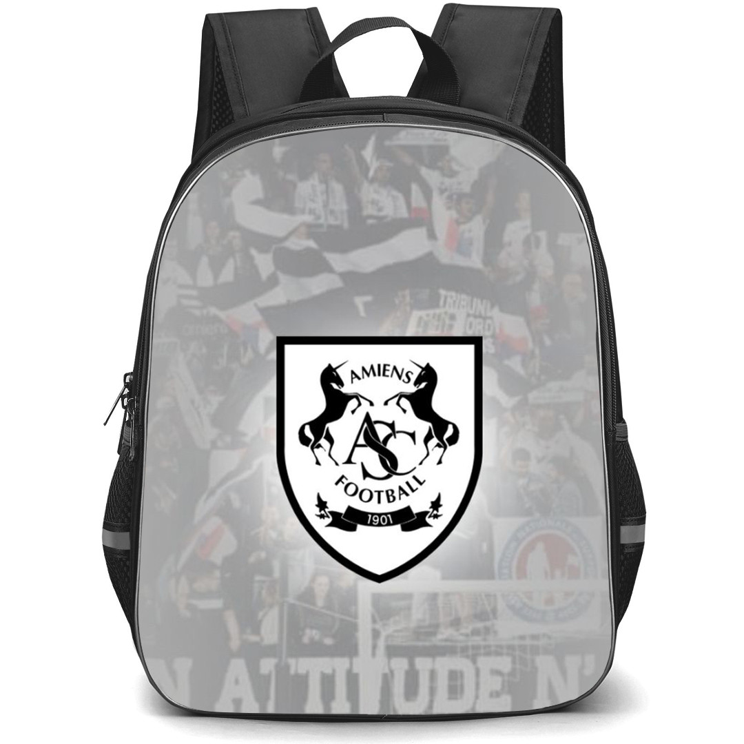 Amiens SC Backpack School Bag StudentPack - Logo Team Overlay Background Football Club