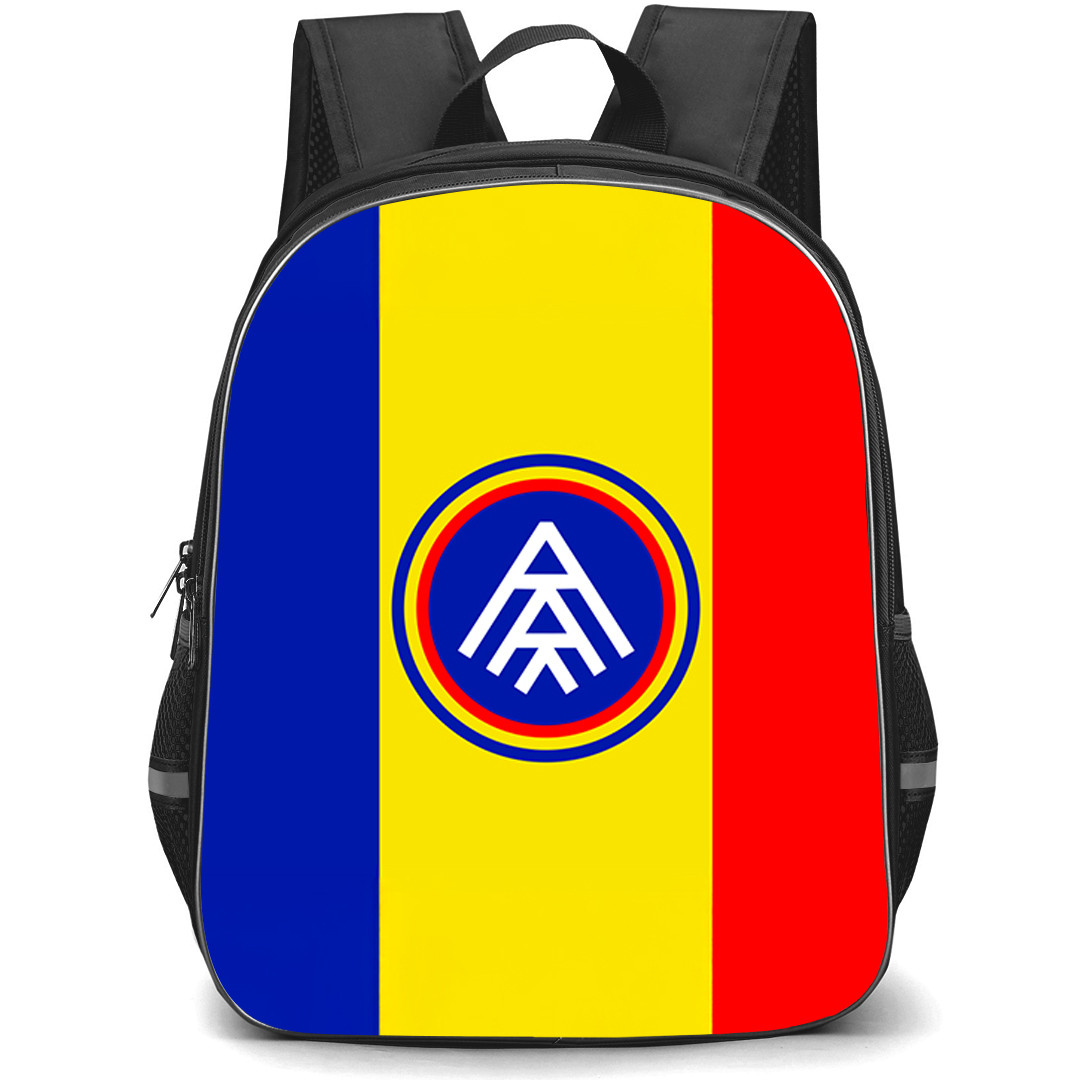 FC Andorra Backpack School Bag StudentPack - FC Andorra Flag Illustration Art Poster Football Club
