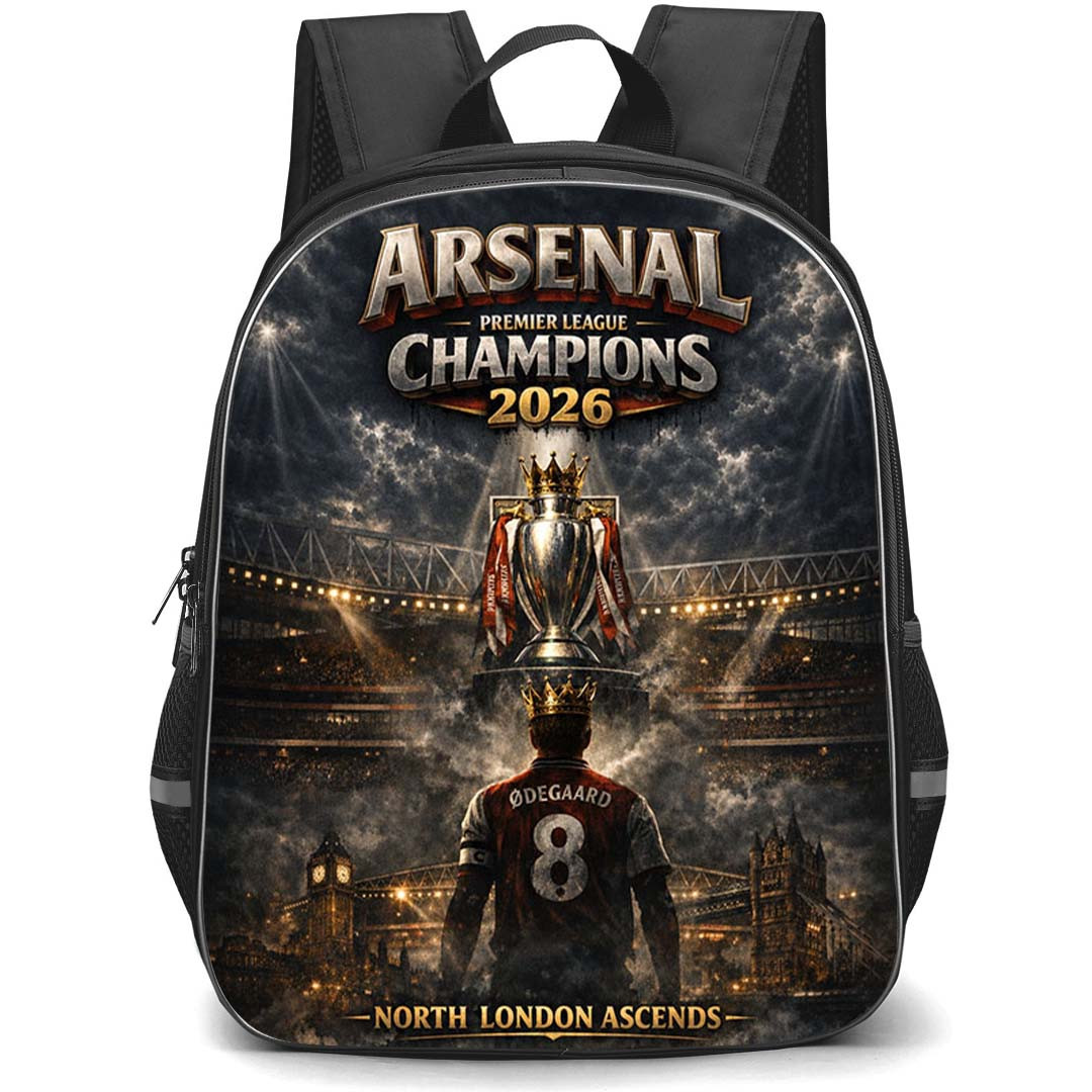 Arsenal Premier League Champion Backpack School Bag StudentPack - Arsenal Premier League Champion North London Ascends Poster