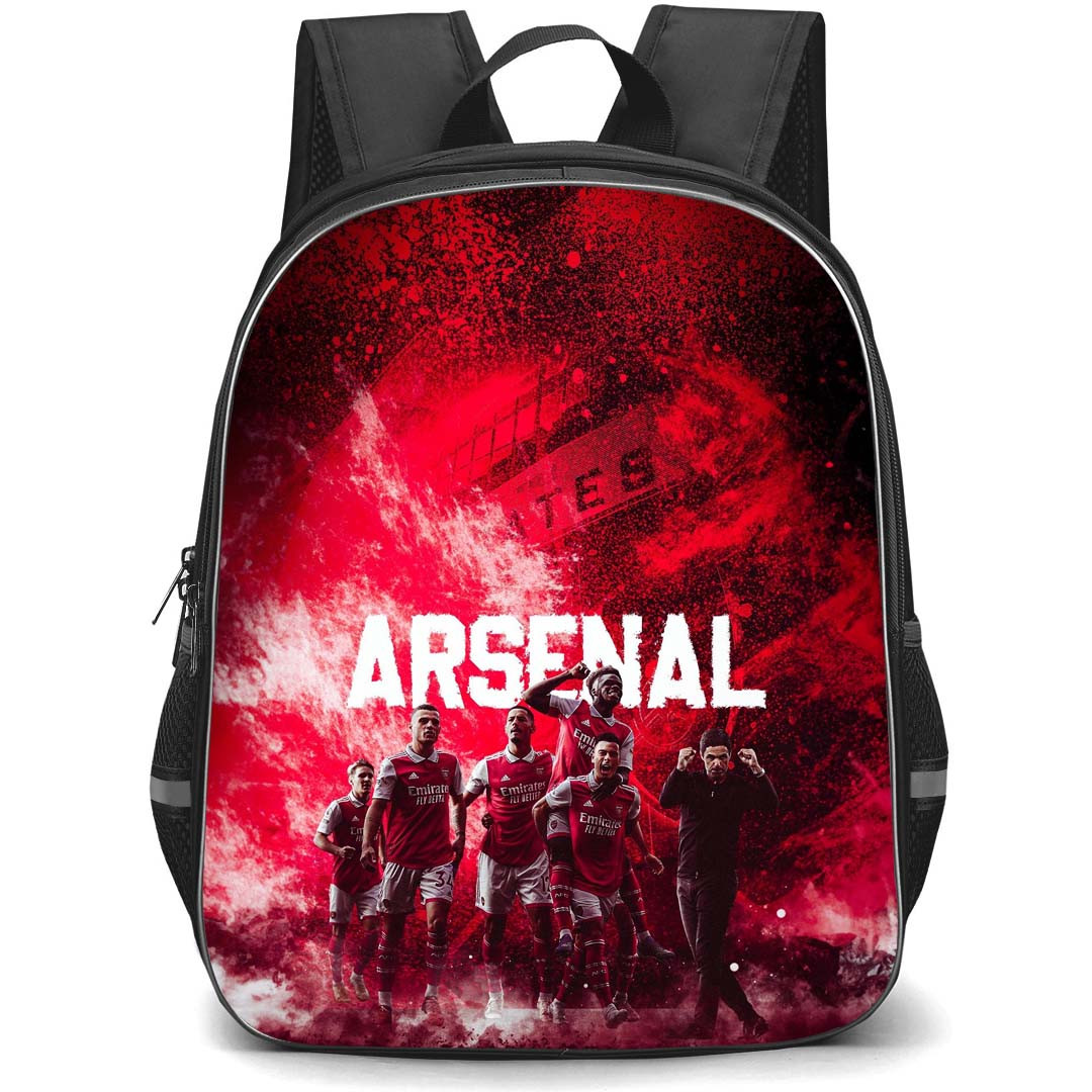 Arsenal F.C. Backpack StudentPack - Arsenal F.C. Team Poster Red Art