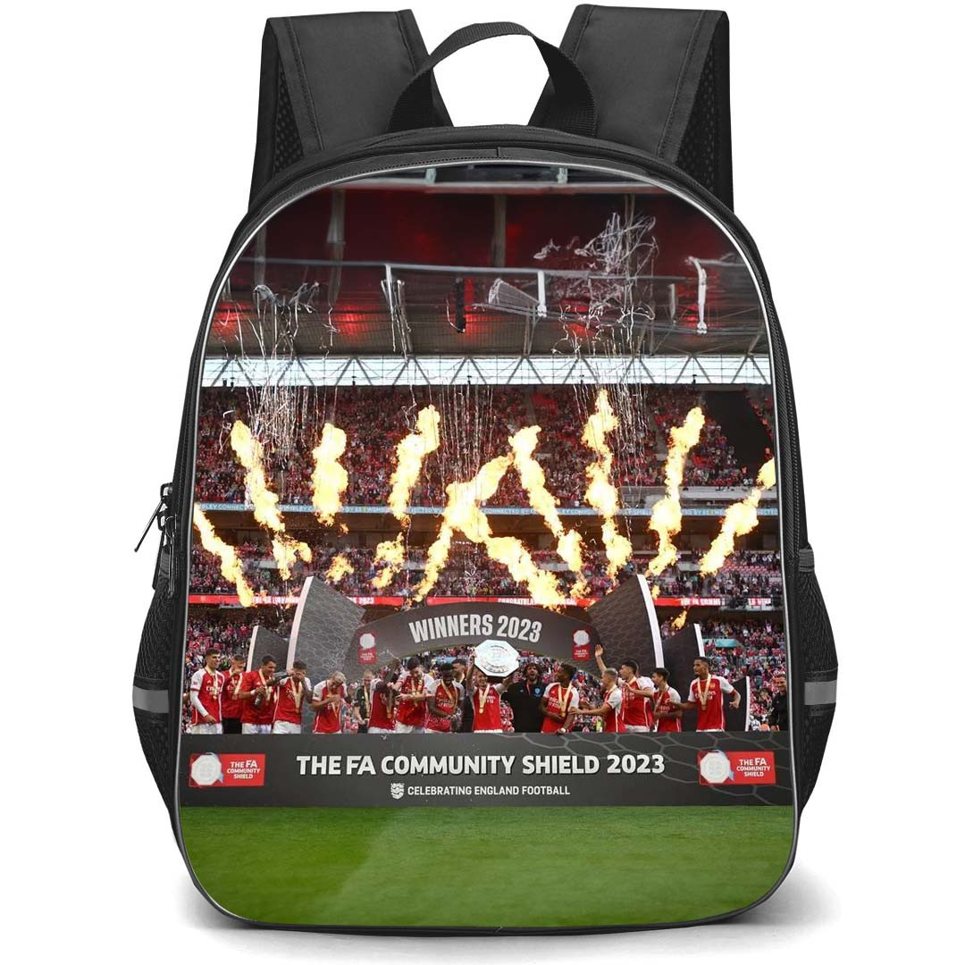 Arsenal F.C. Backpack StudentPack - Arsenal F.C. Winner 2023 FA Community Shield Poster