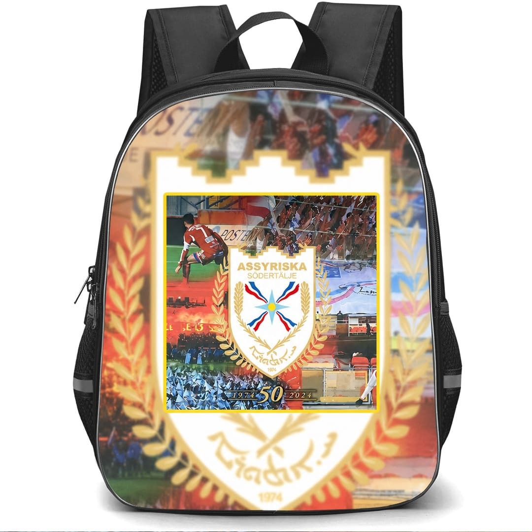 Assyriska FF Backpack School Bag StudentPack - Assyriska FF 50th Anniversary Poster Football Club