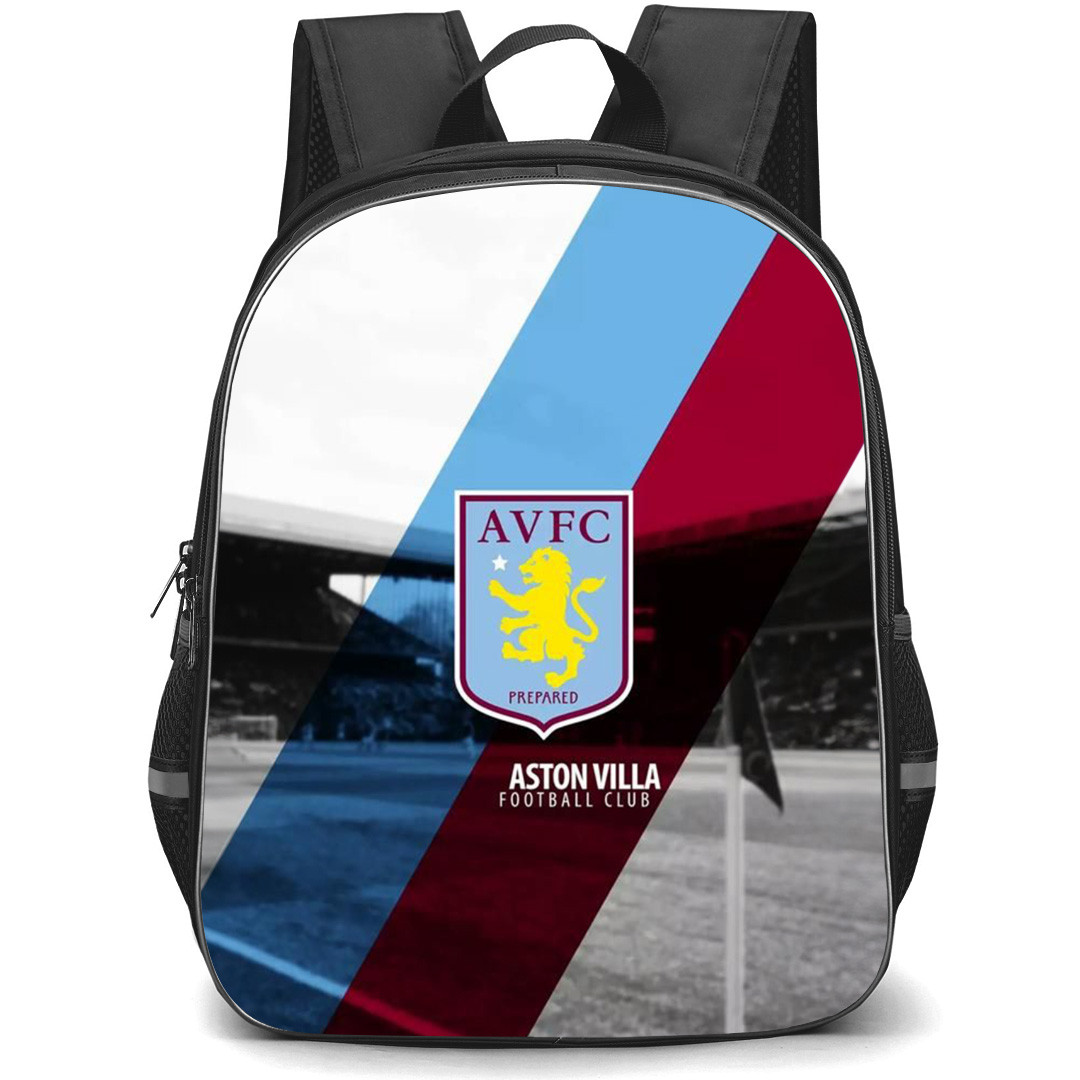 Aston Villa F.C. Backpack StudentPack - Aston Villa F.C Logo Stripe Background