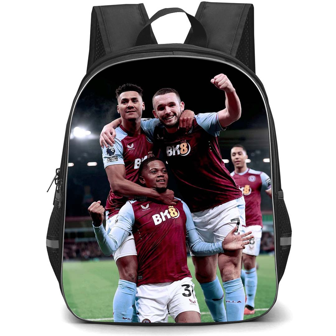 Aston Villa FC School Backpack StudentPack - Aston Villa FC Winning Celebration 2023 Team Picture