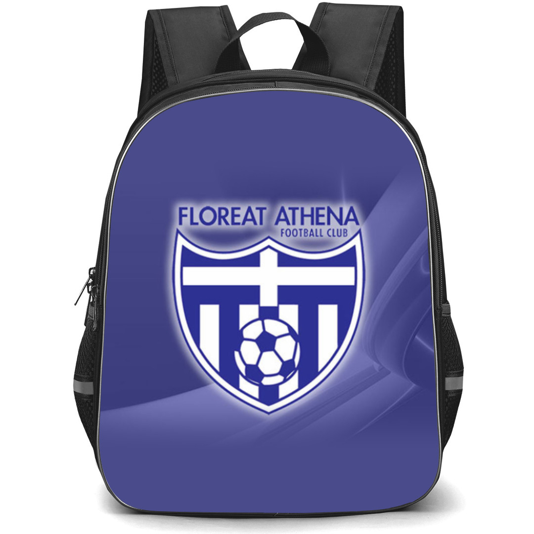 Floreat Athena Football Club Backpack School Bag StudentPack - Logo In Purple Abstract Background