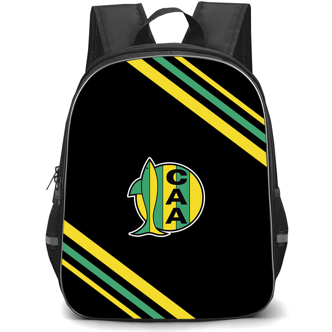 Club Atletico Aldosivi Backpack School Bag StudentPack - Club Atletico Aldosivi Large Logo With Stripe