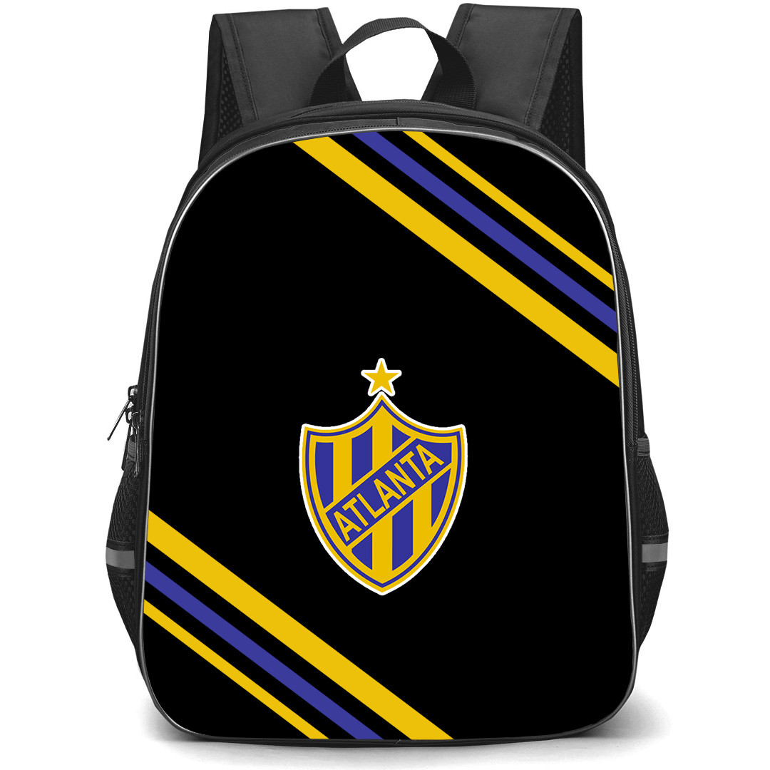 Club Atletico Atlanta Backpack School Bag StudentPack - Club Atletico Atlanta Large Logo With Stripe