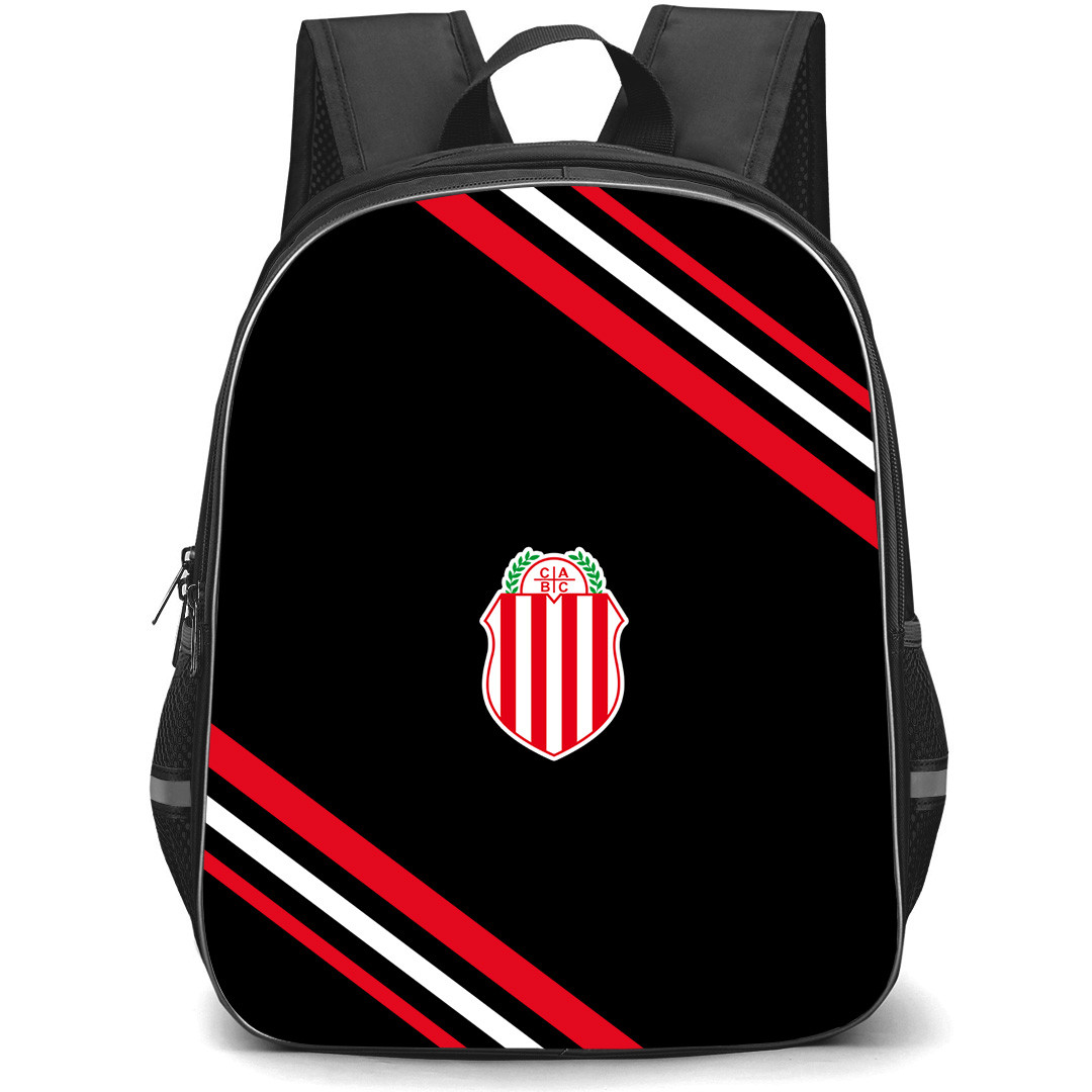 Club Atletico Barracas Central Backpack School Bag StudentPack - Club Atletico Barracas Central Large Logo With Stripe