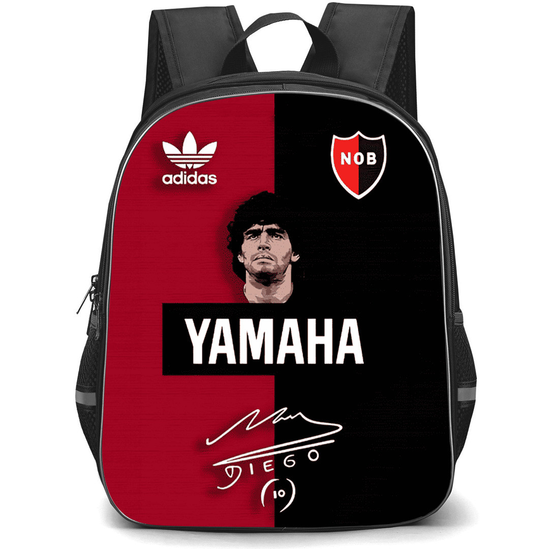 Club Atletico Newell's Old Boys Backpack School Bag StudentPack - Club Atletico Newell's Old Boys Football Legend with Logo Red and Black Effect