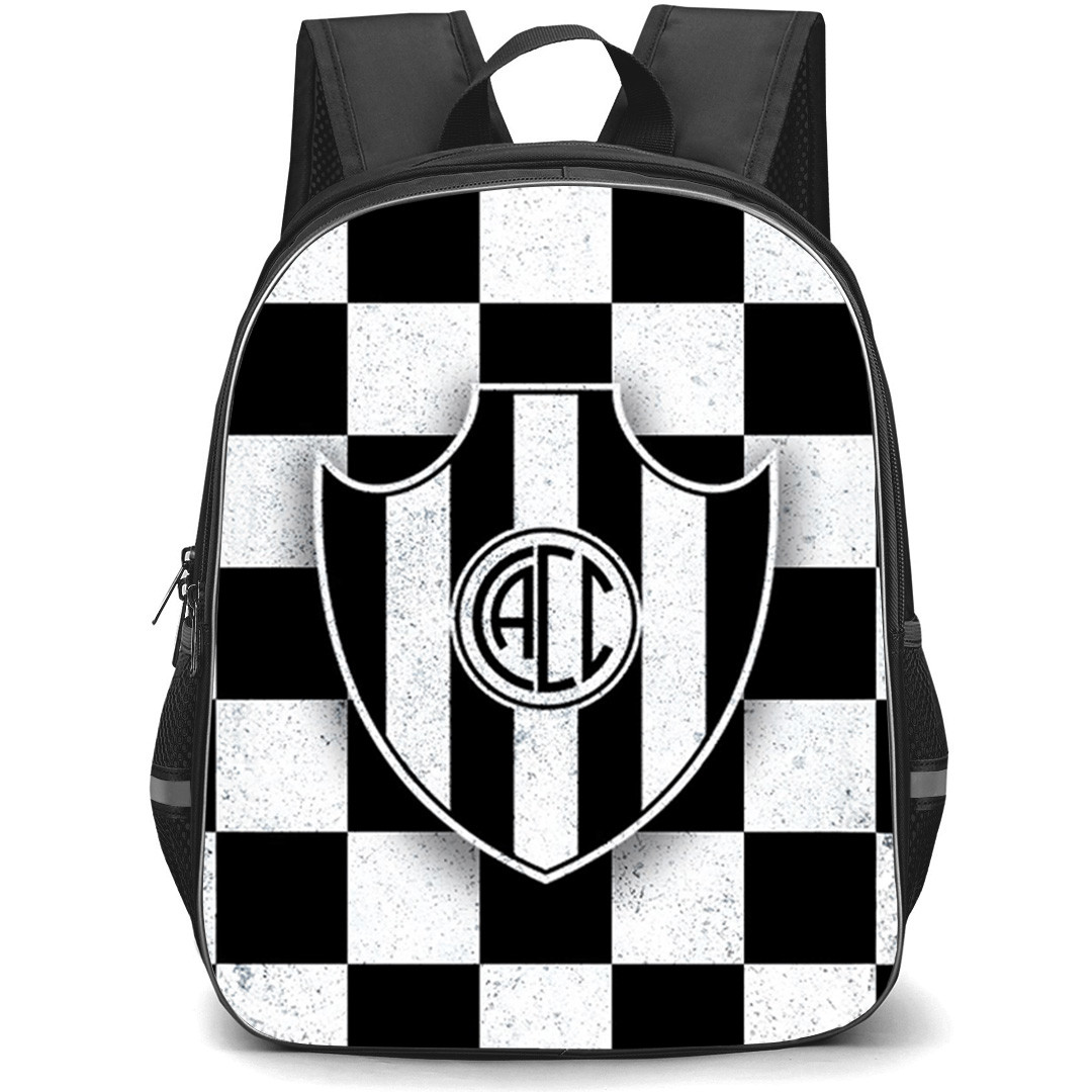 Club Atletico Central Cordoba Backpack School Bag StudentPack - Club Atletico Central Cordoba Checkerboard with Logo Effect