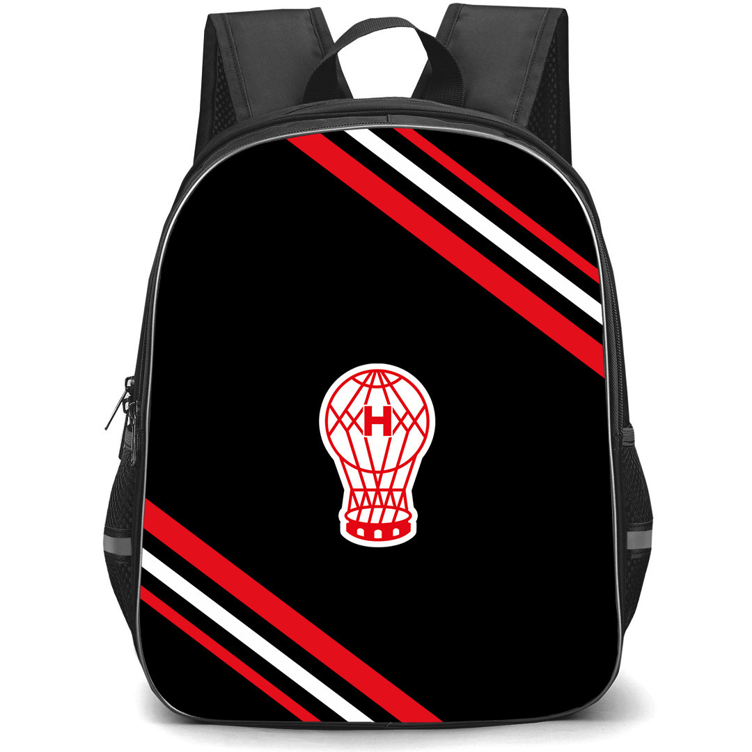 Club Atletico Huracan Backpack School Bag StudentPack - Club Atletico Huracan Large Logo With Stripe