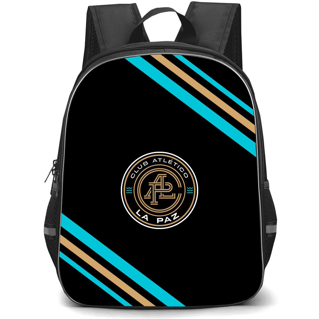 Club Atletico La Paz Backpack School Bag StudentPack - Club Atletico La Paz Large Logo With Stripe