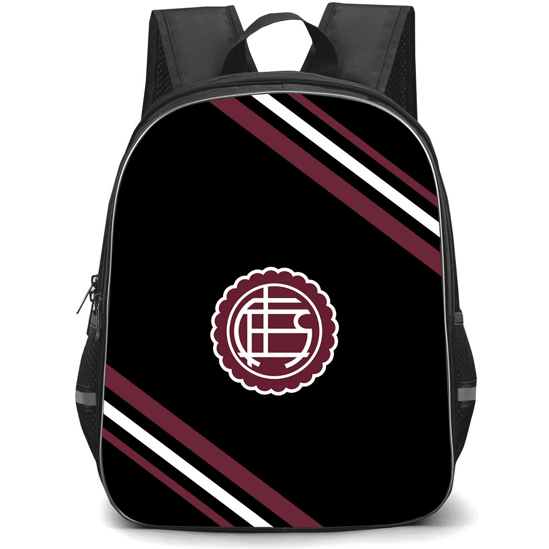Club Atletico Lanus Backpack School Bag StudentPack - Club Atletico Lanus Large Logo With Stripe