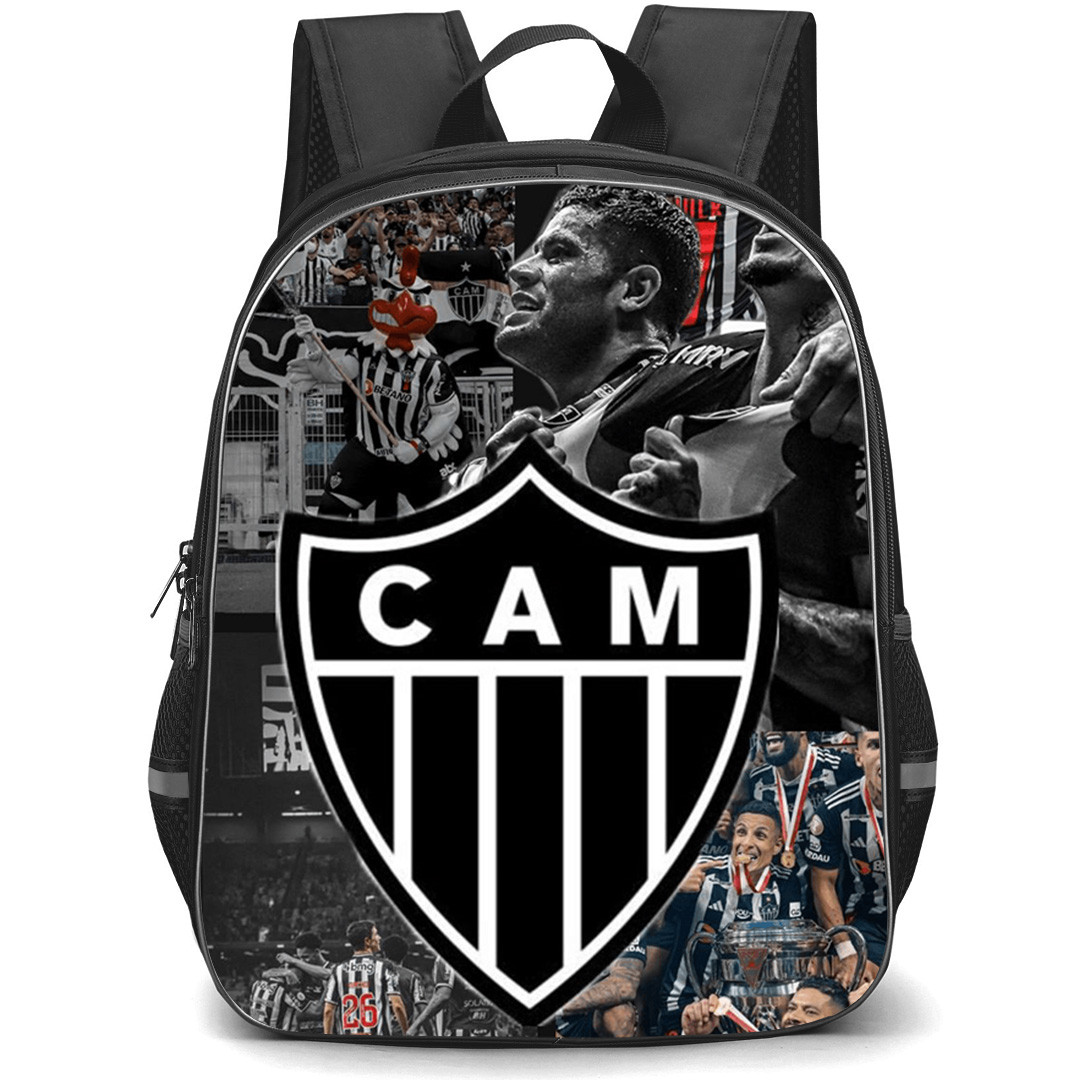 Clube Atletico Mineiro Backpack School Bag StudentPack - Clube Atletico Mineiro Stadium with Logo Champion Collage
