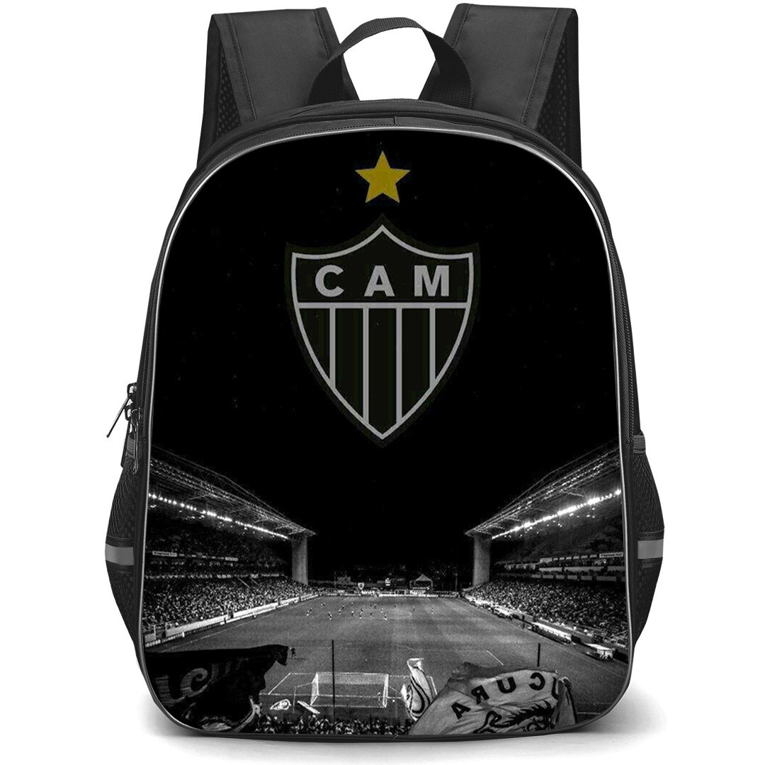 Clube Atletico Mineiro Backpack School Bag StudentPack - Clube Atletico Mineiro Stadium with Logo Silhouette Effect