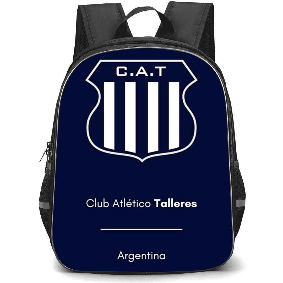 Club Atletico Talleres de Cordoba Backpack School Bag StudentPack - Club Atletico Talleres Argentina with Logo Blue Background