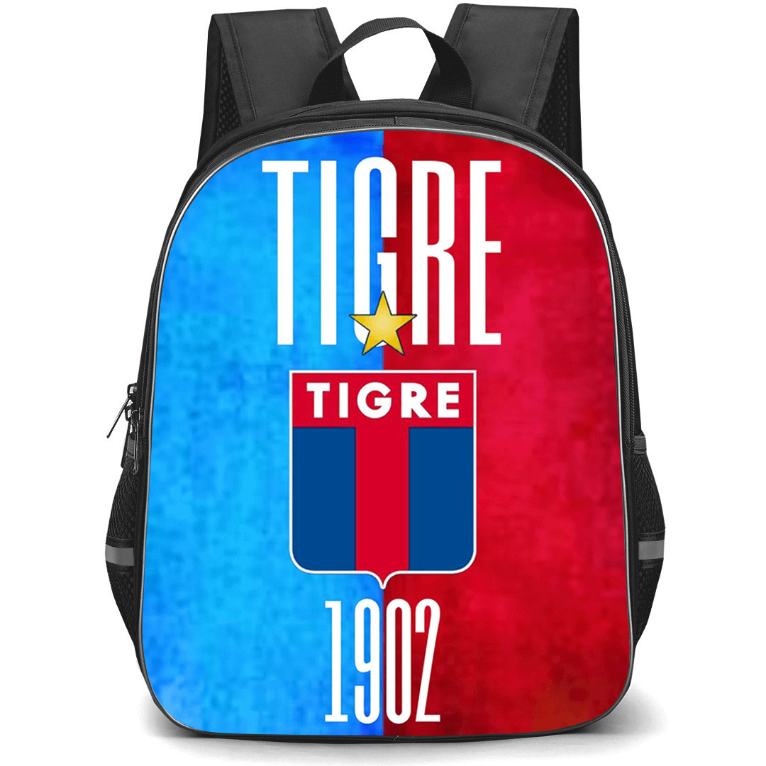Club Atletico Tigre Backpack School Bag StudentPack - Club Atletico Tigre 1902 with Logo Dual Tone Background