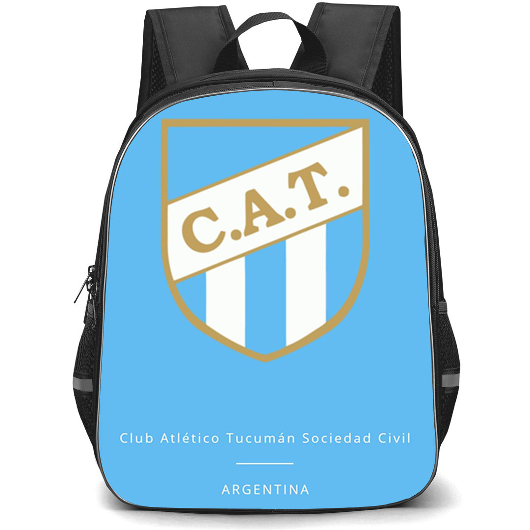 Club Atletico Tucuman Backpack School Bag StudentPack - Club Atletico Tucuman Logo with Blue Background