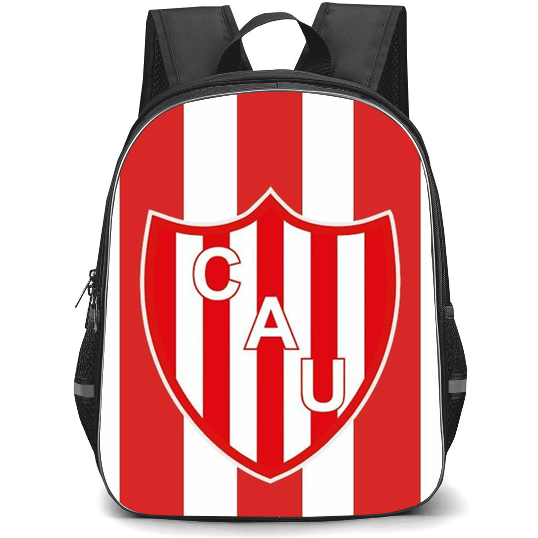 Club Atletico Union Backpack School Bag StudentPack - Club Atletico Union Logo with Vertical Red Stripe Effect