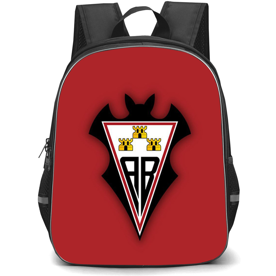 Albacete Balompie Backpack School Bag StudentPack - Albacete Balompie Logo On Red Background Football Club