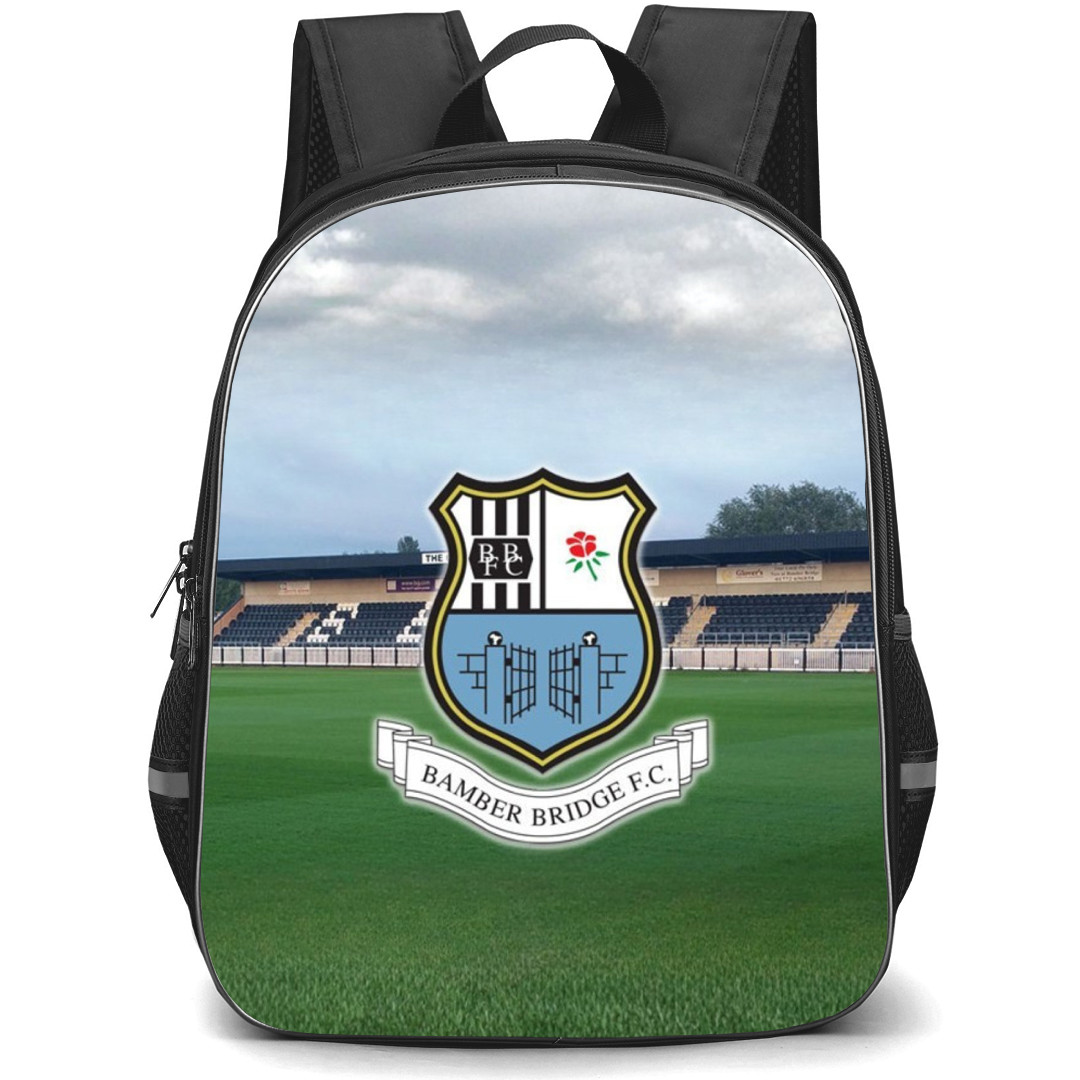 Bamber Bridge Backpack School Bag StudentPack - Logo Field Stadium Background Football Club