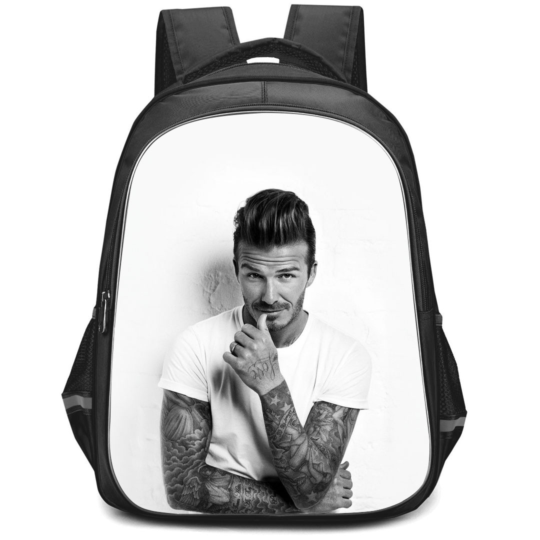 David Beckham Backpack StudentPack - David Beckham Port Grayscale